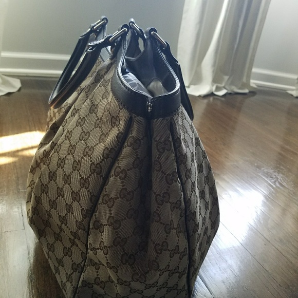 Gucci Sukey Large Brown GG - Picture 6 of 8